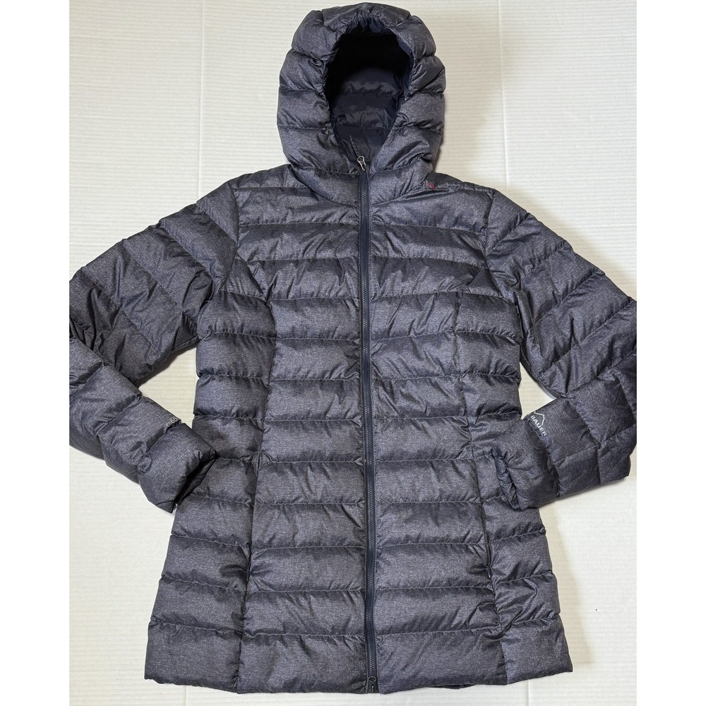 EDDIE BAUER CirrusLite EB650 - Women's Down Hooded Parka Heathered Blue - Medium